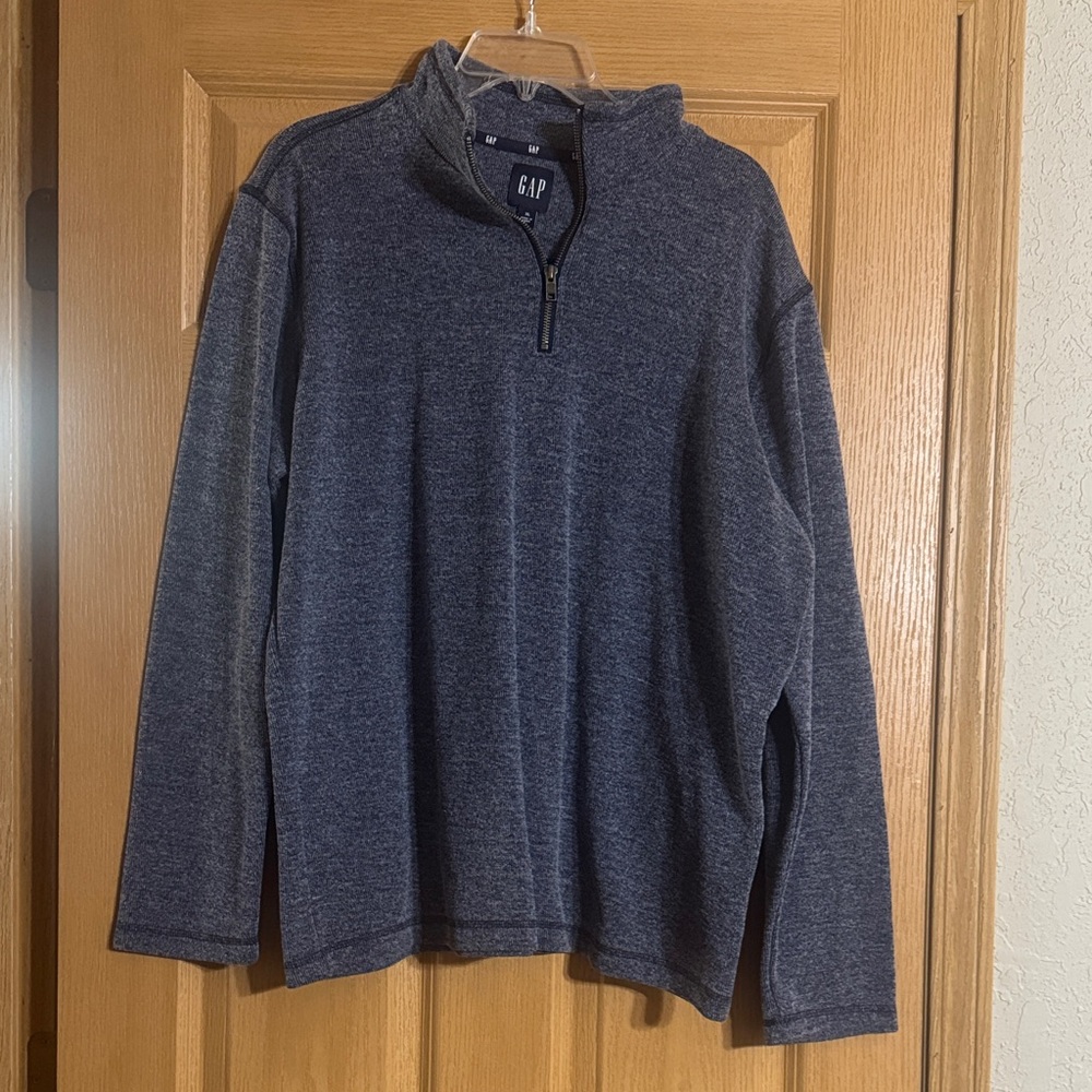 GAP Men's Dark Gray Zip-Up Sweater